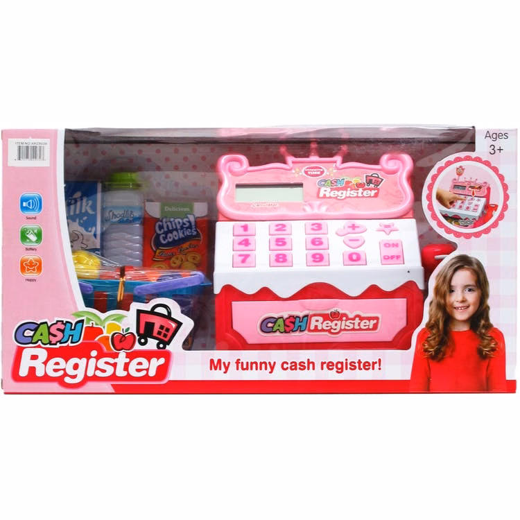 Digital Cash Register Play Sets - Pink Ages 3+