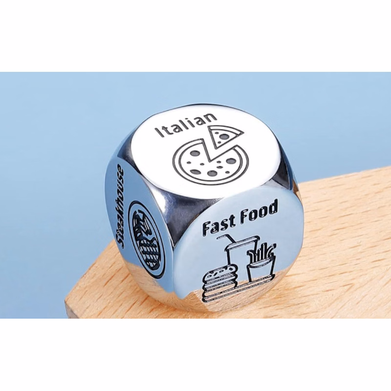 Stainless Steel Dice with Box
