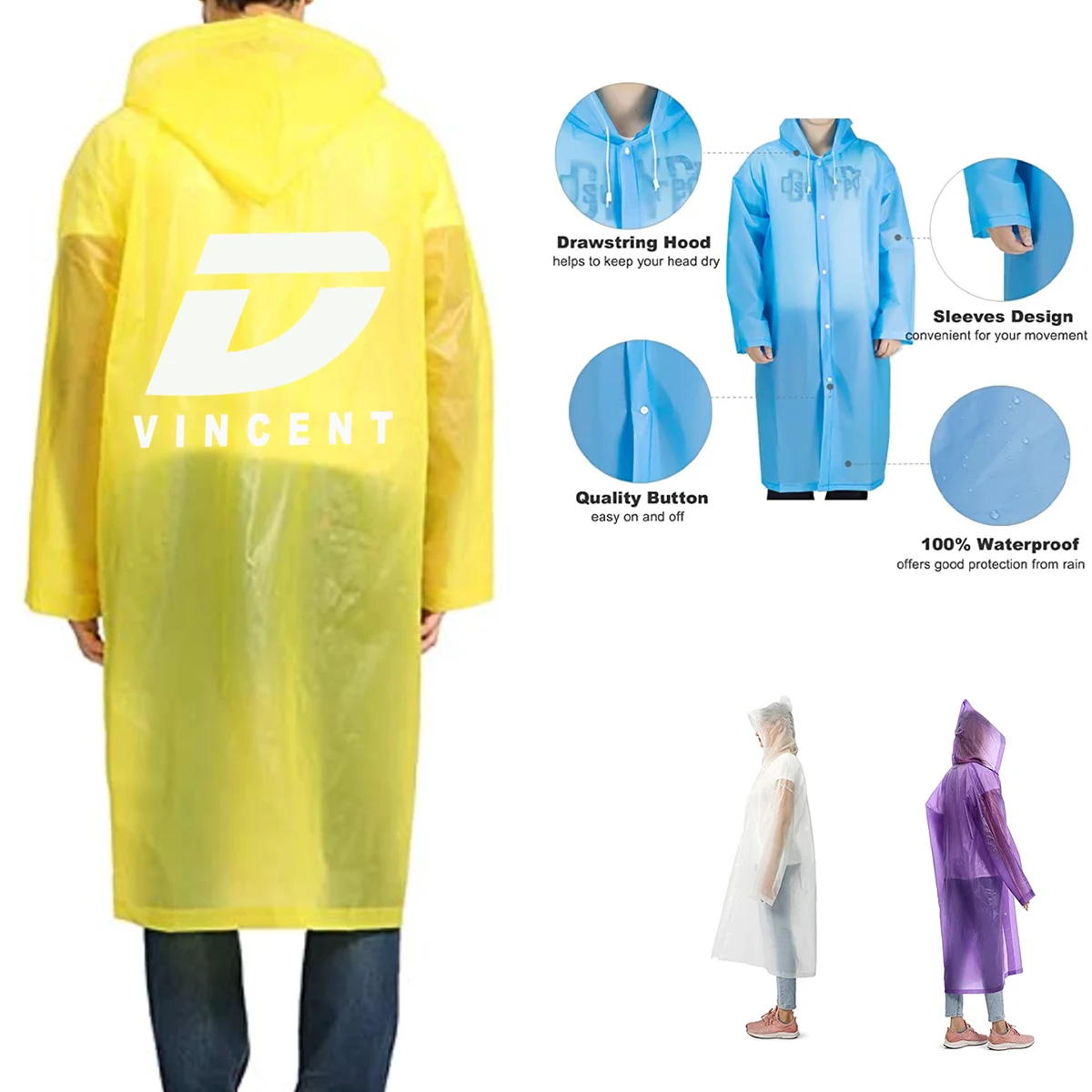 Reusable Adults Raincoat 1