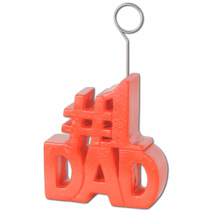 #1 Dad Photo Balloon Holder