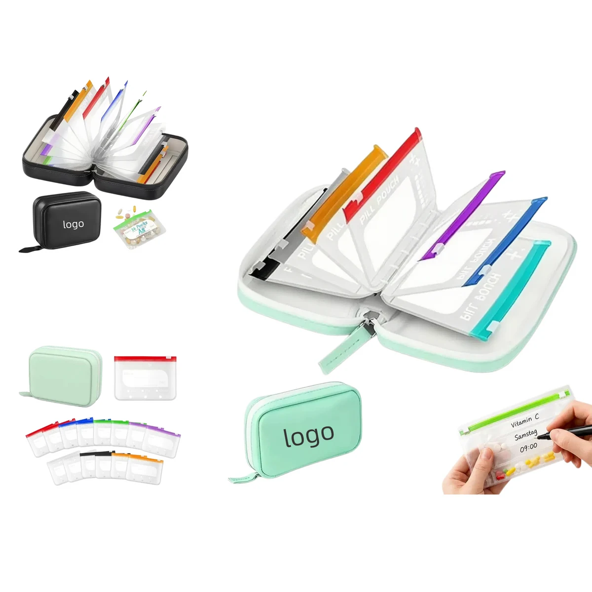 Waterproof Silicone Travel Pill Bag 1