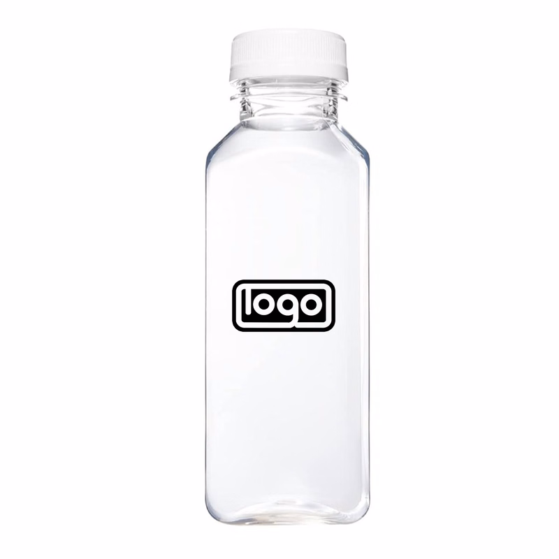 12oz Clear Plastic Beverage Bottle w/ Cap