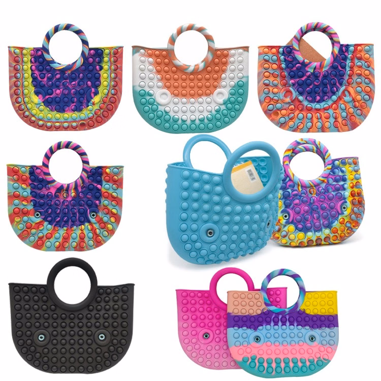 Duck Silicone Fidget Pop It Handbag