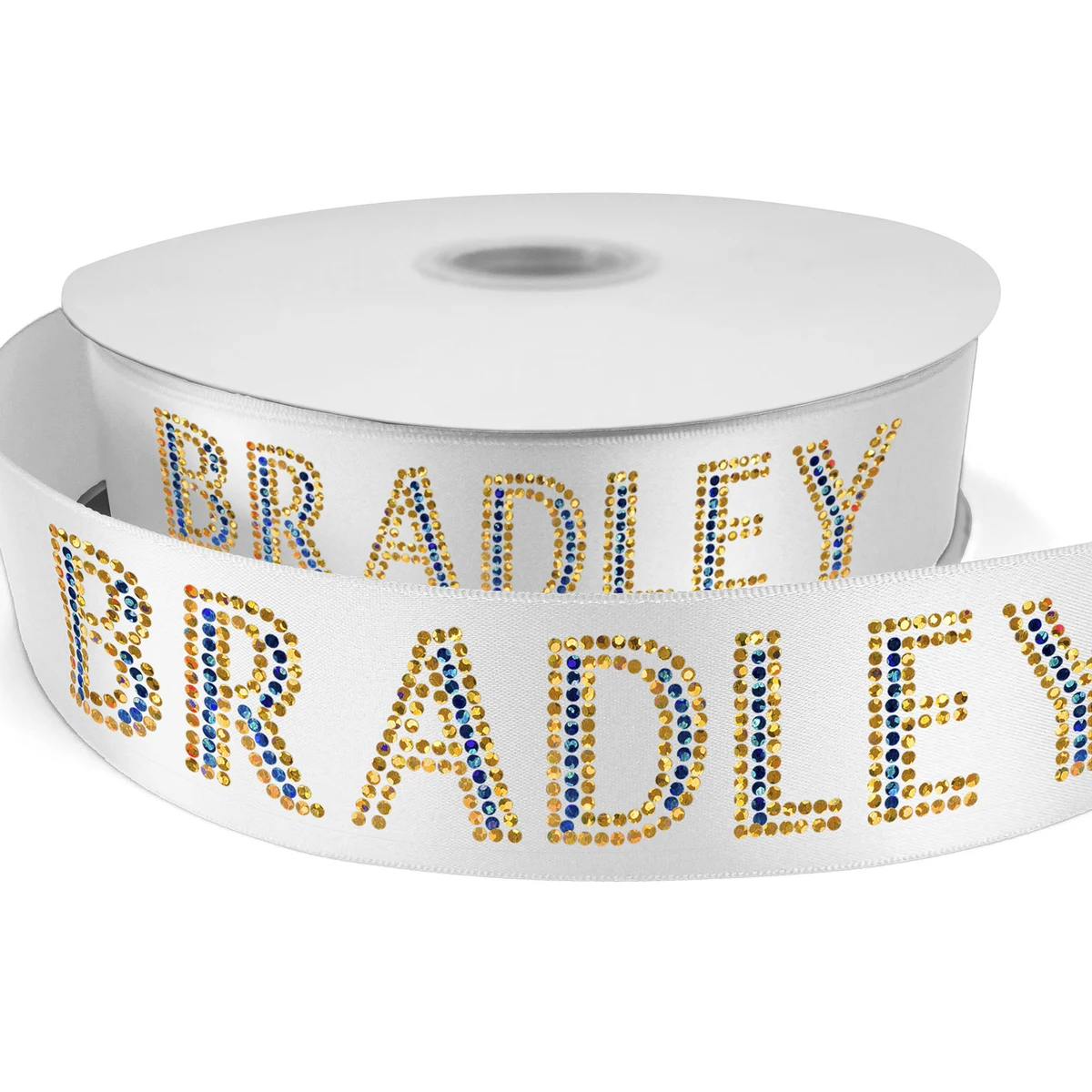 1½" Bridal Satin Ribbon - 100yd Roll - Sparkle 1
