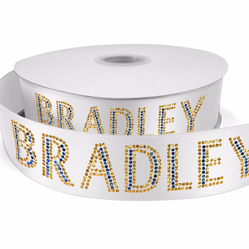 1½" Bridal Satin Ribbon - 100yd Roll - Sparkle