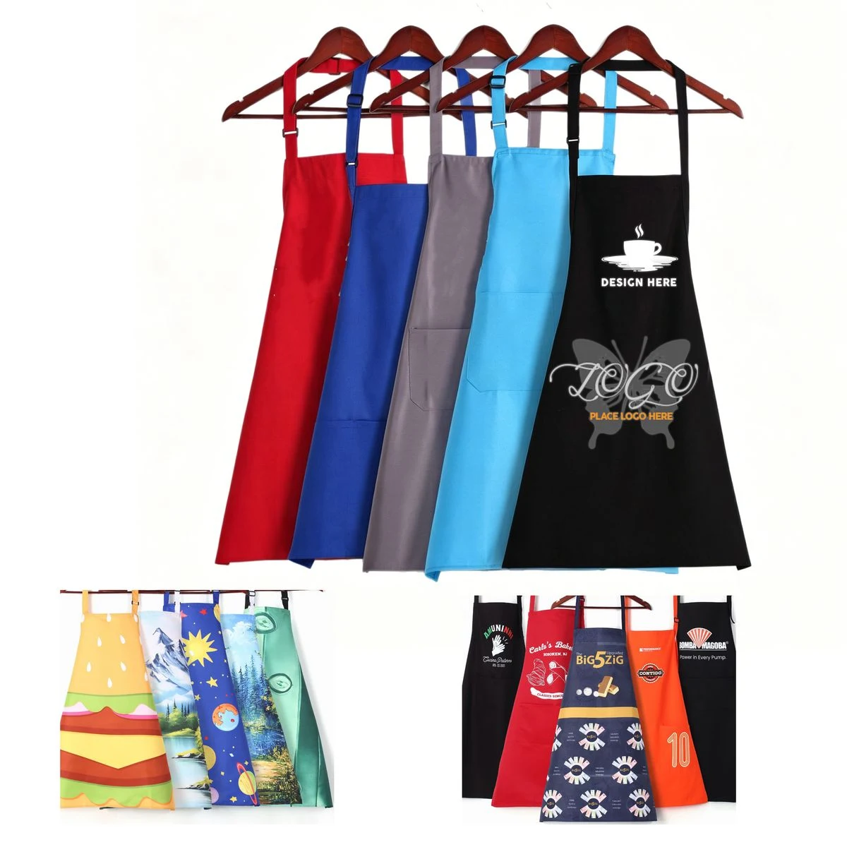 Promotional Waterproof Hanging Neck Sleeveless Work Apron 1