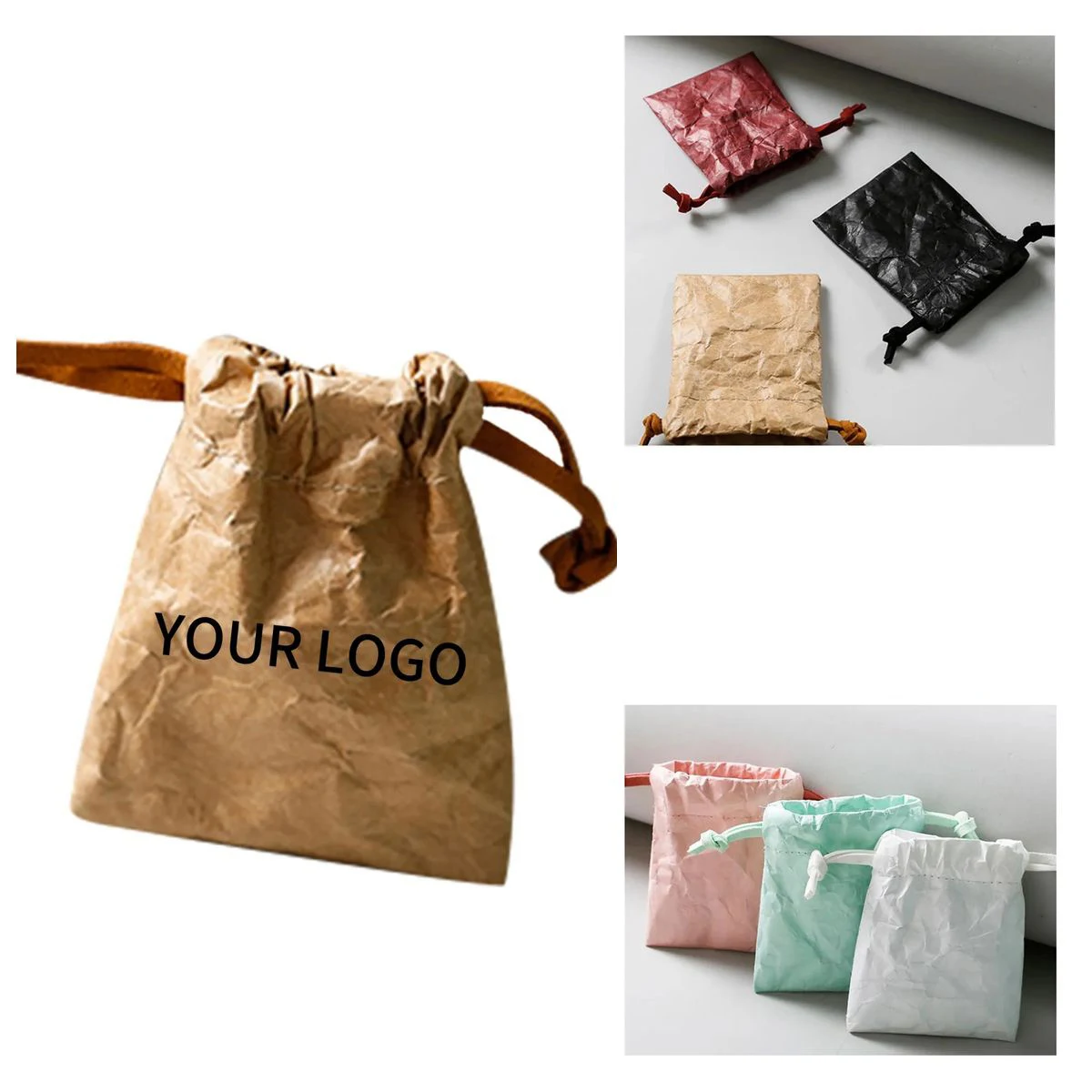 Reusable Tyvek Drawstring Bag for Daily Use 1