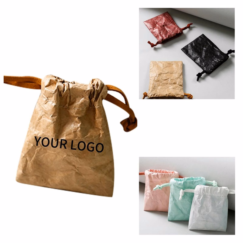 Reusable Tyvek Drawstring Bag for Daily Use