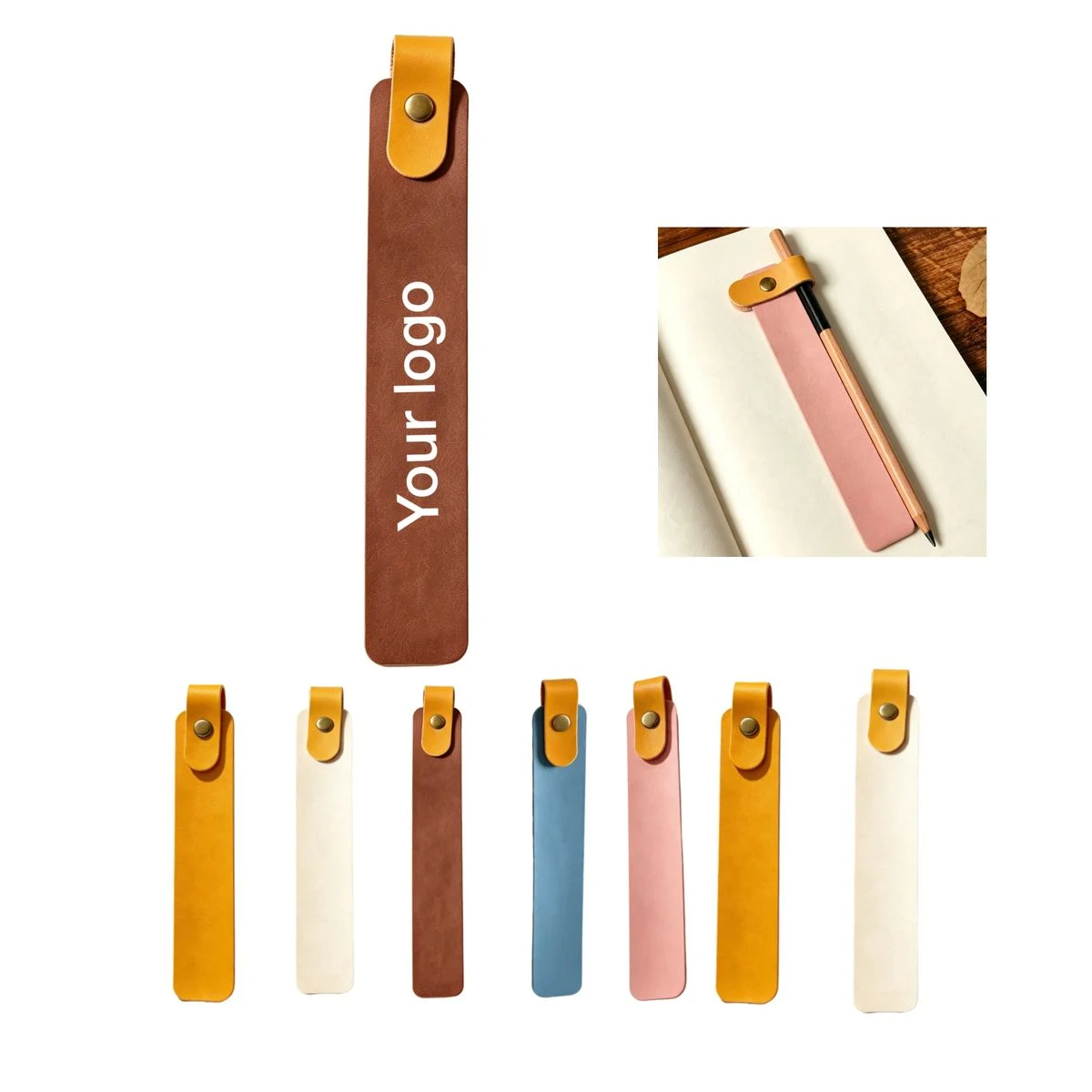 Pu Leather Long Strip Bookmark 1