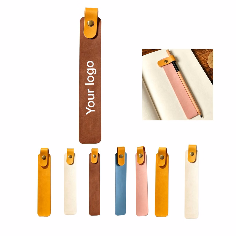 Pu Leather Long Strip Bookmark