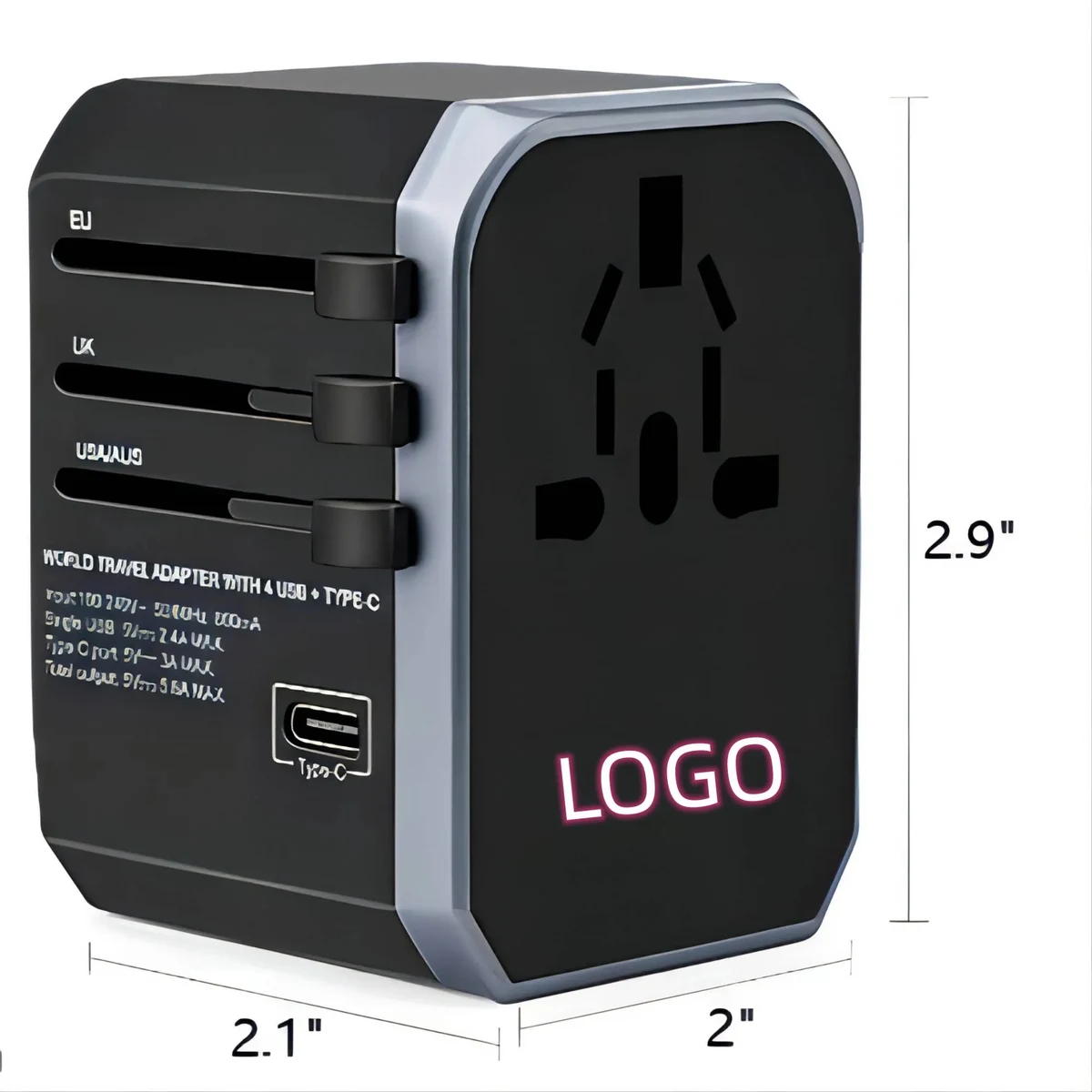 Full Color Advanced Universal Travel Adapter Wall Charger 1