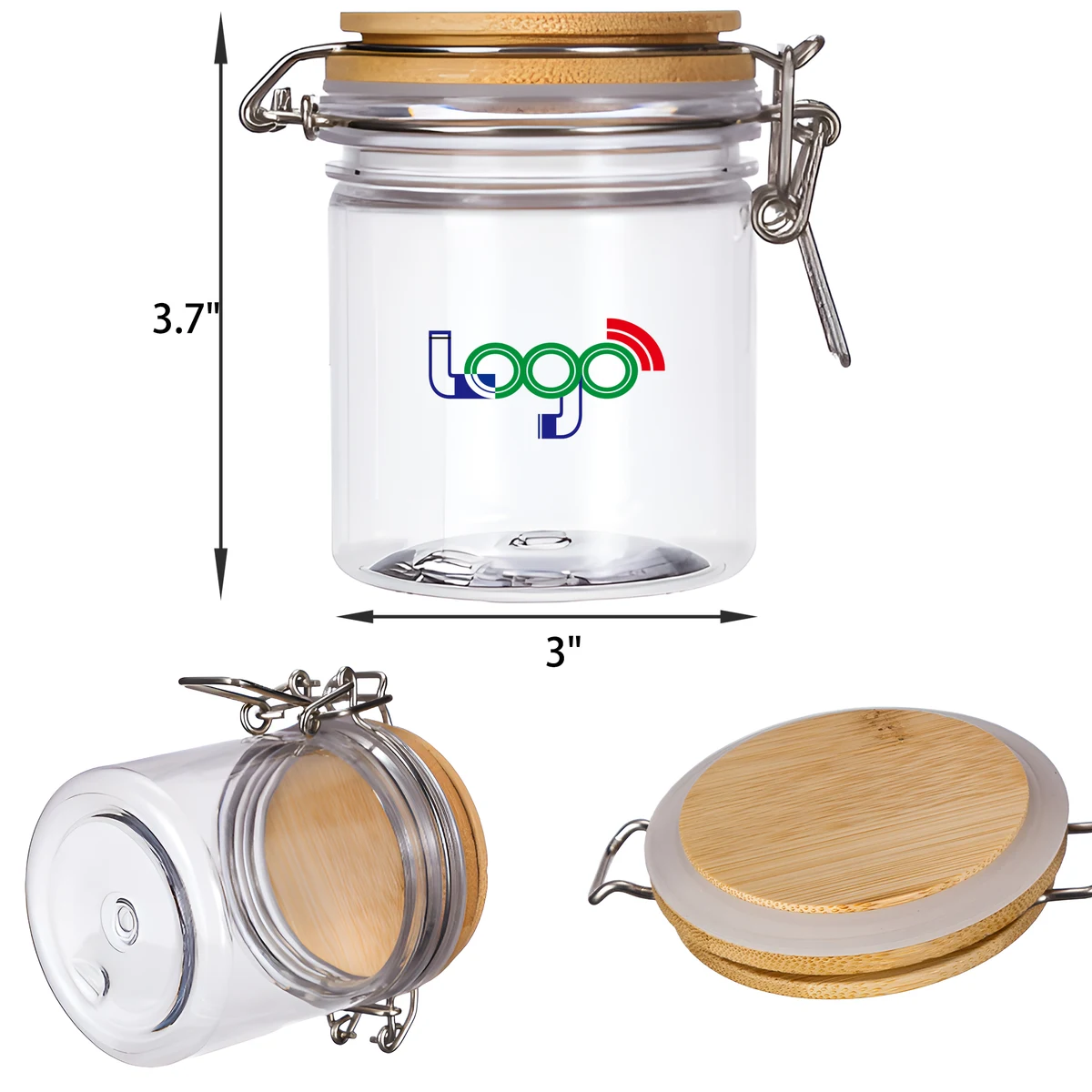 Versatile 10 OZ Plastic Airtight Storage Jar 1