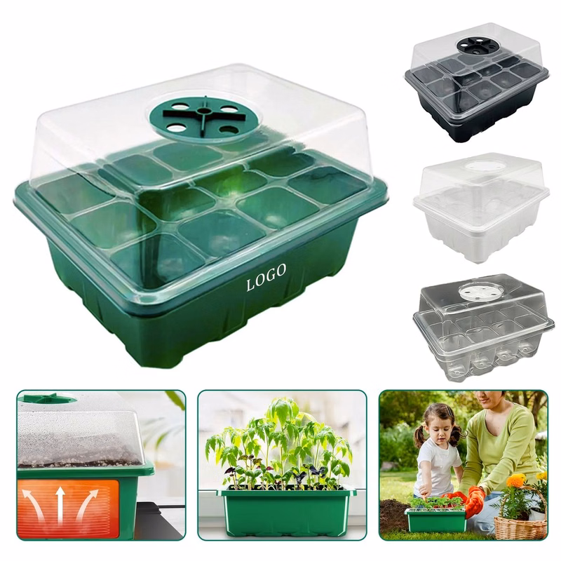 10 Pack Seed Starter Tray Plants and Base