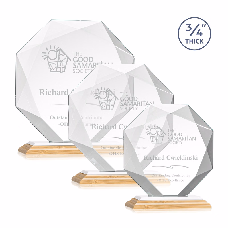 Bradford Award - Bamboo/White