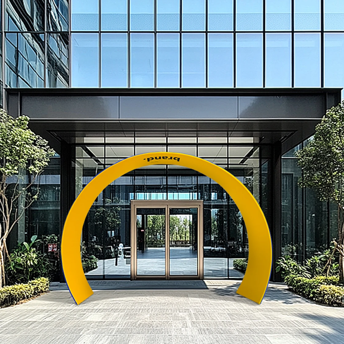 Arch Displays Tapered Shape - Double Sided (Graphic & Hardware Combo) 1