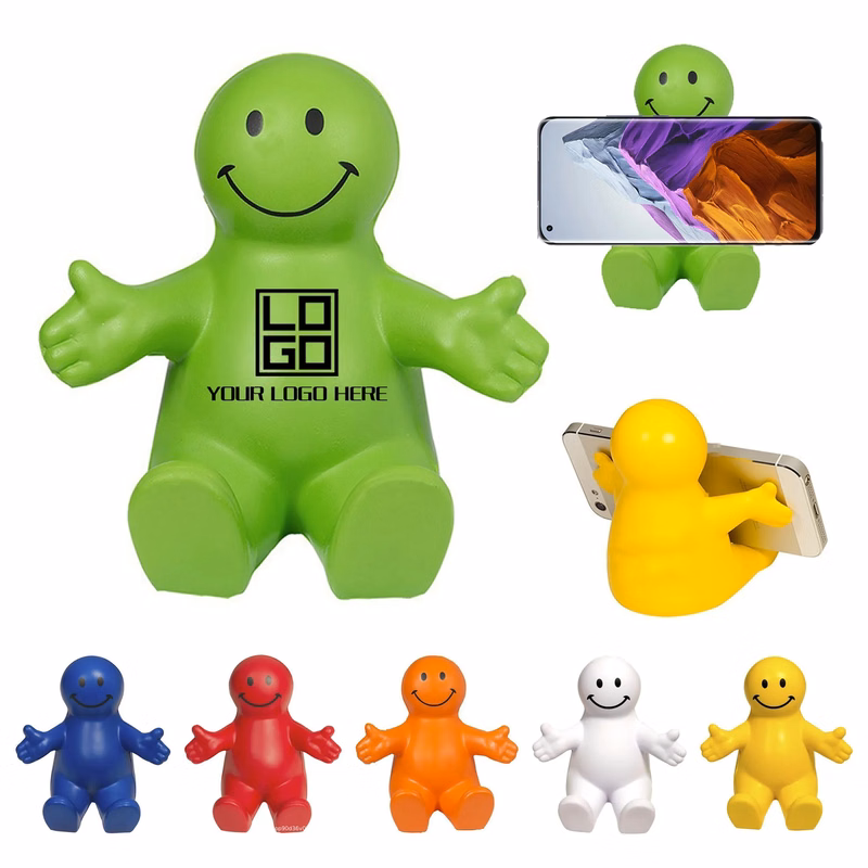 Squeezable Smile Phone Holder
