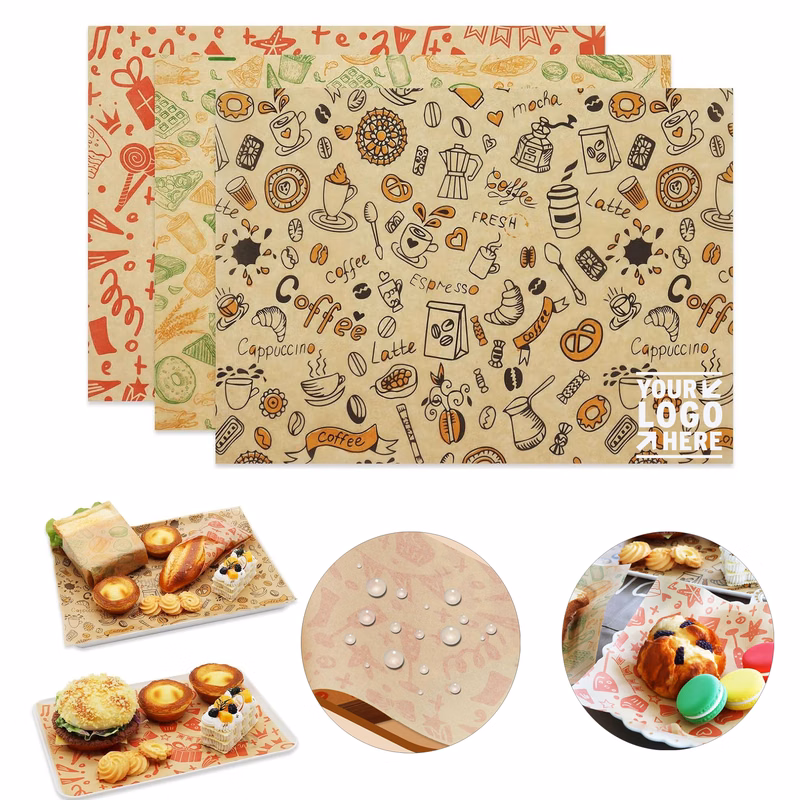 11"x15" Food Liner Plastic Food Basket Premium Deli Sandwich Wrapper Paper Sheet
