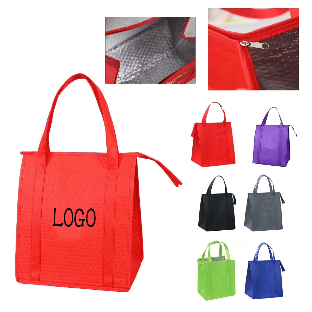Coated Fresh-keeping Hand-held Insulation Bag 1