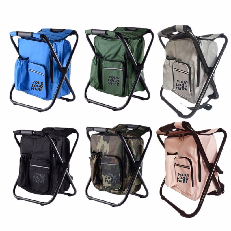 600D PVC Oxford Folding Outdoor Camping Stool Foldable Chair