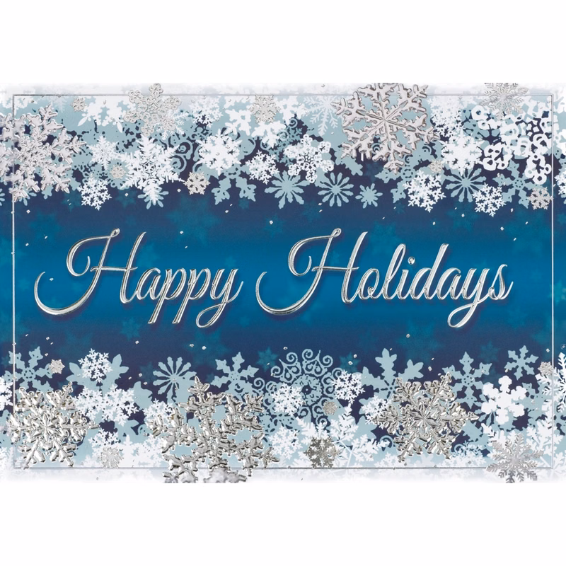 Dancing Flakes Holiday Cards
