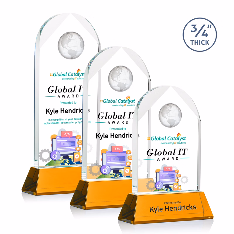 Blake Globe VividPrint™ Award on Newhaven - Amber