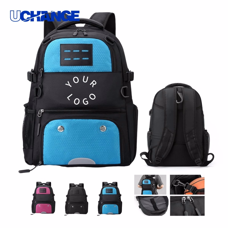 Oxford Sports Backpack Bag with Mesh Ball Holder 11.75" x 19.25" x 7.88"