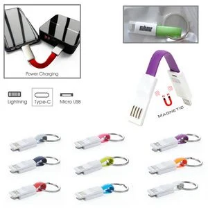 2 In 1 Keychain Charging USB C Cable With Micro USB Option 1