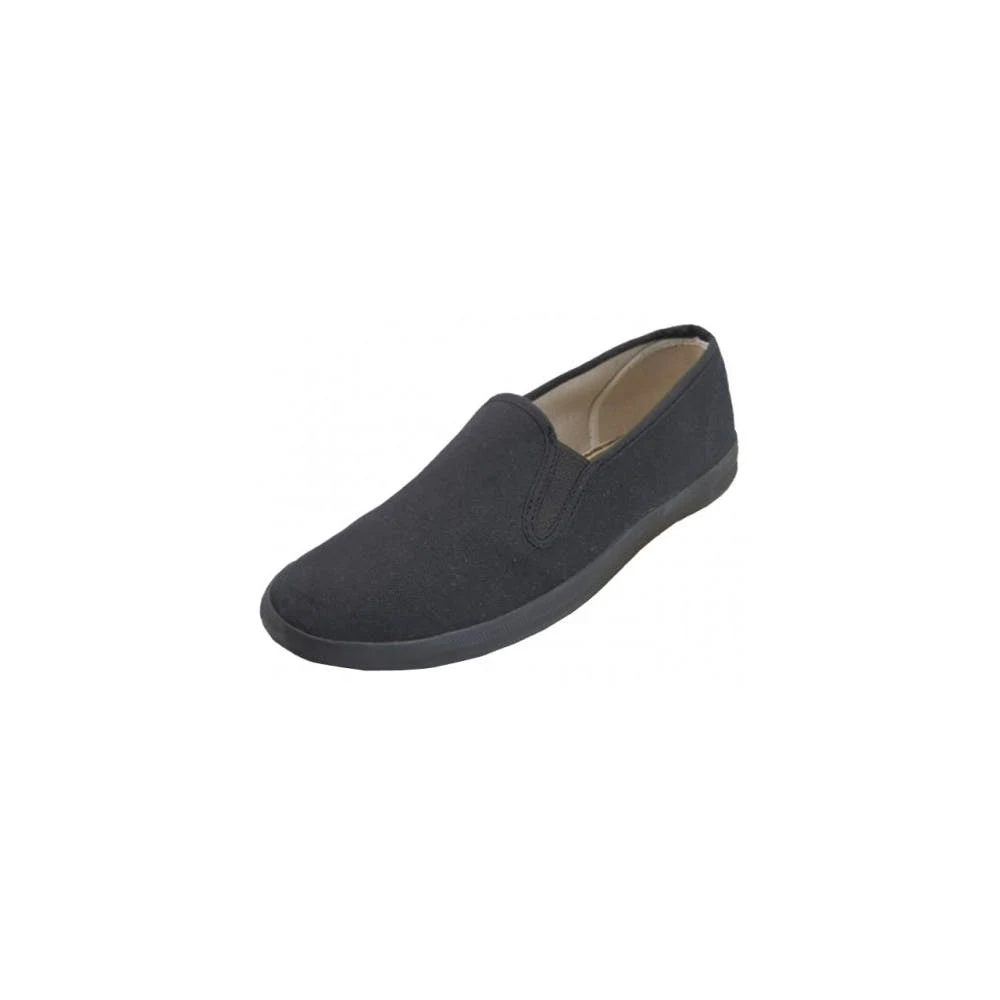 Women's Slip-on Canvas Shoes - Size 6-11 Black 1