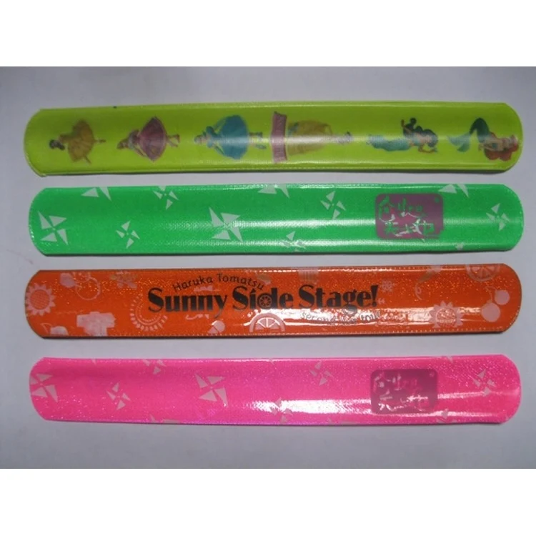 Reflected slap bracelets 1