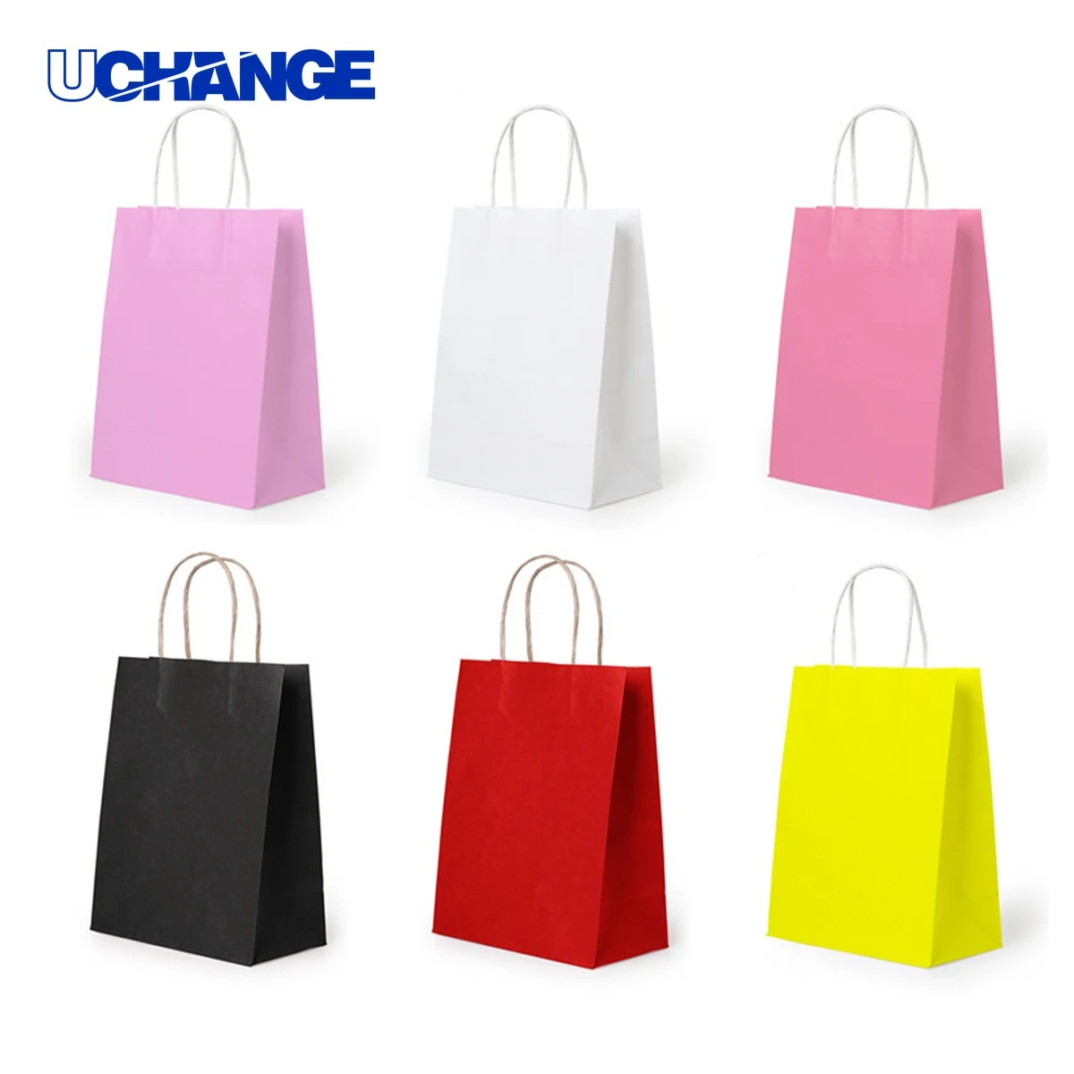 Multi-Color Kraft Paper Shopping Bag 1
