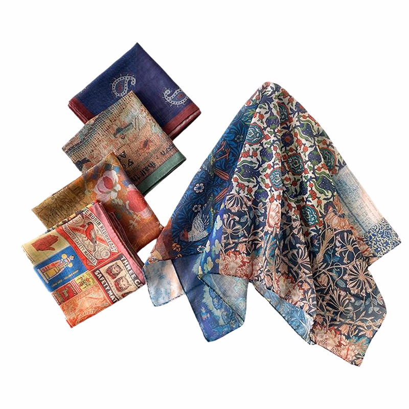 High-End Mulberry Silk Decorative Scarf