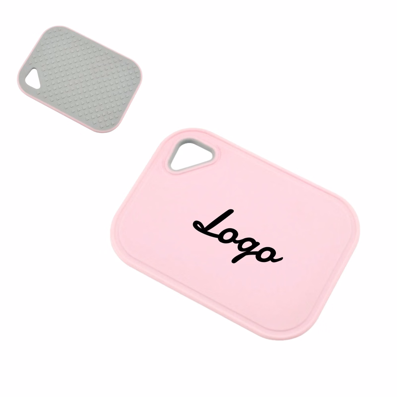 Pink PP Plastic Hanging Cutting Board with Anti - slip Featu
