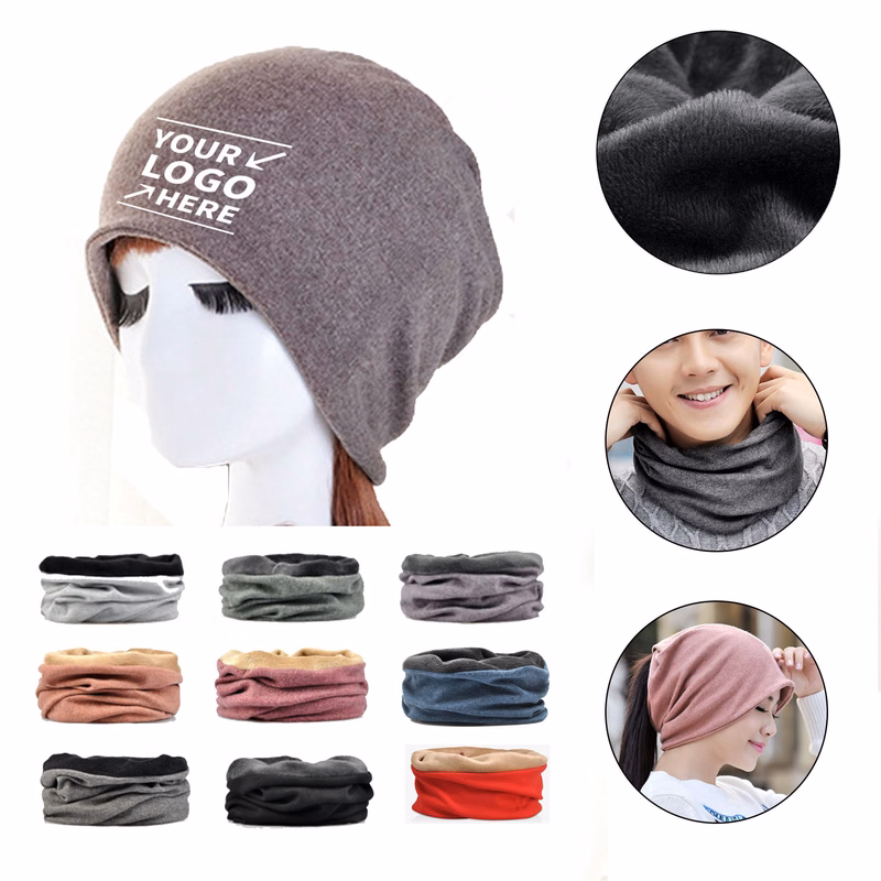 Unisex Multi Cotton Functional Hat Scarf