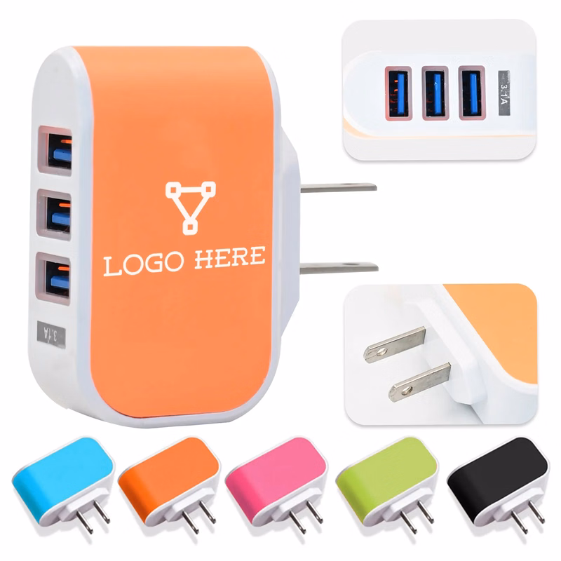 3-Port USB Wall Fast Charger