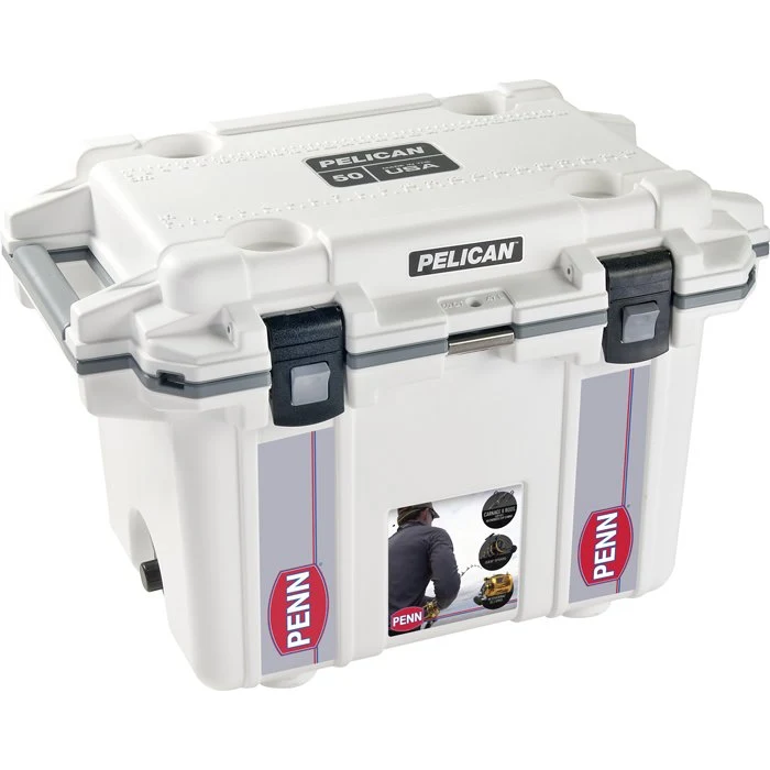 Pelican™ 50QT Cooler WHITE 1