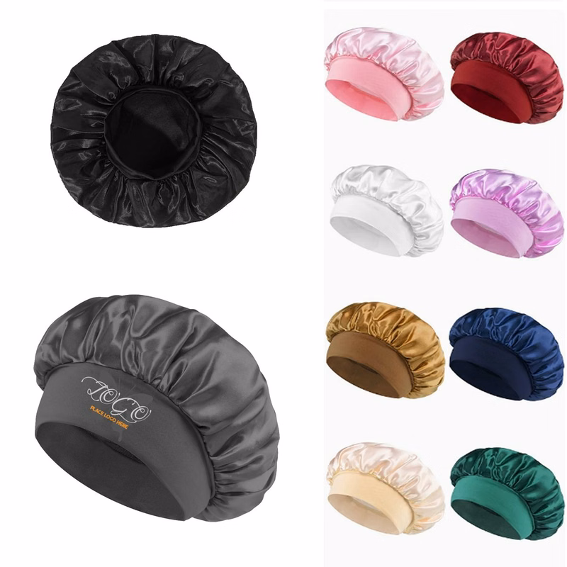 Lightweight Polyester Solid Color Bath Shower Cap