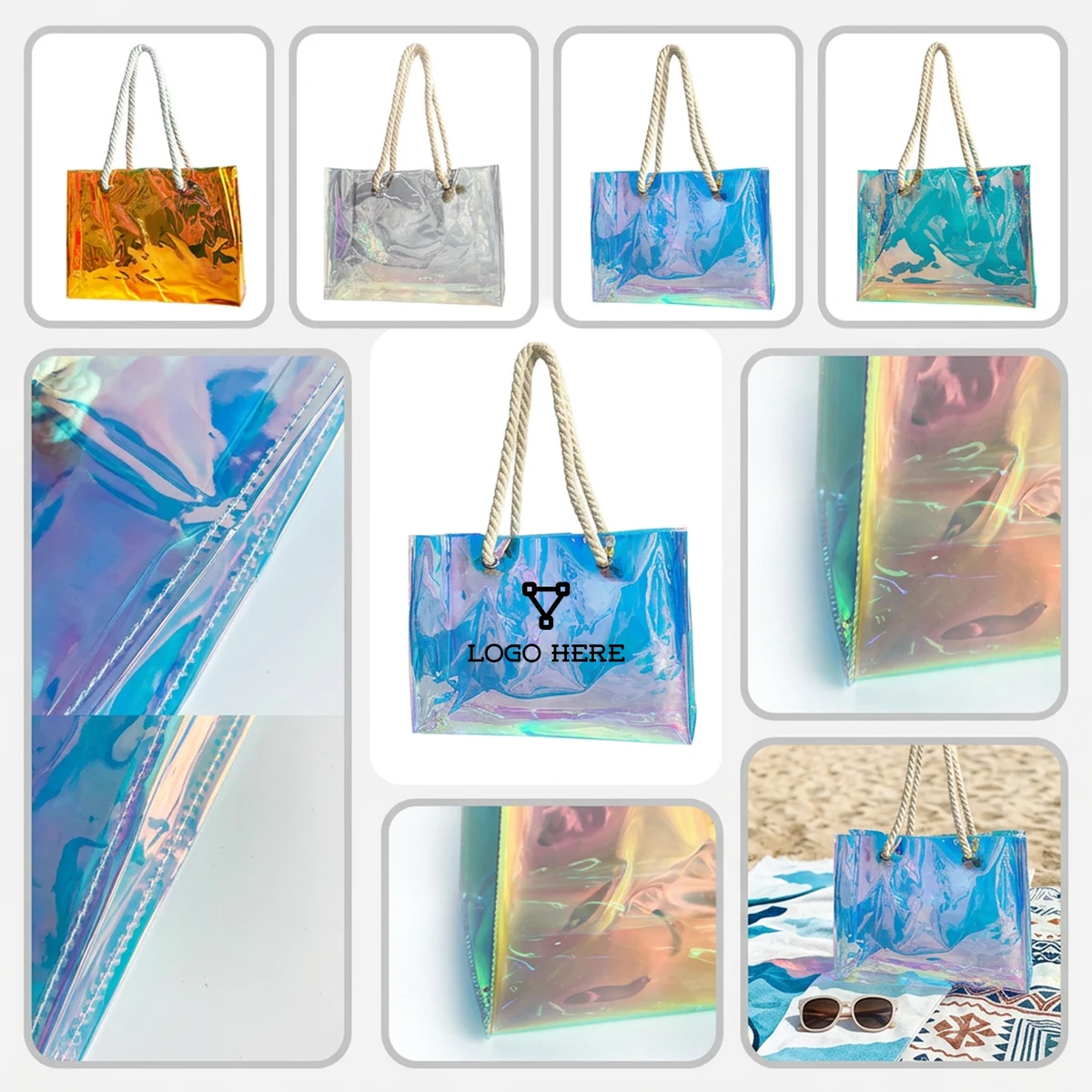 Stylish PVC Beach Tote 1