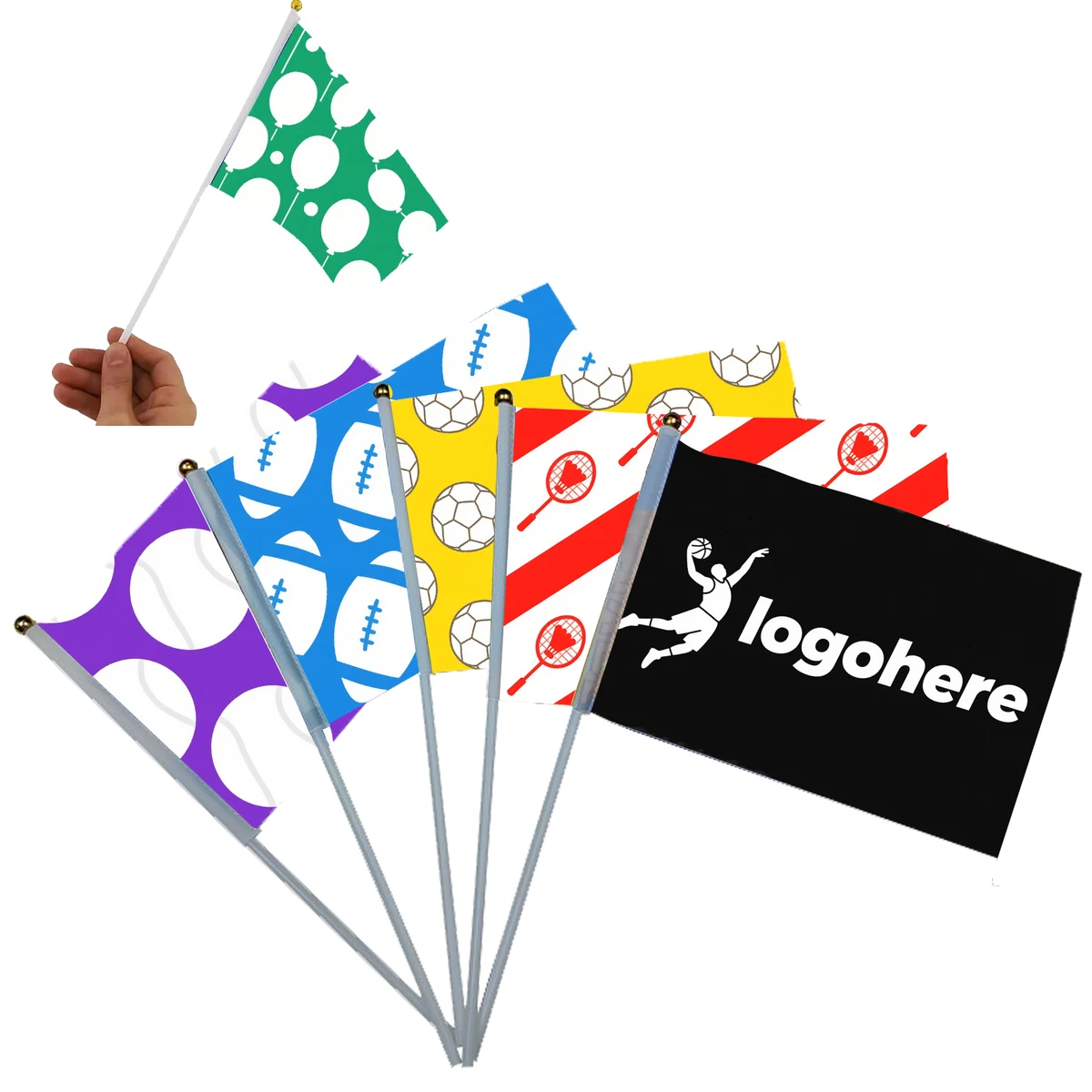 Printed Fan Flags for Sports Events 1