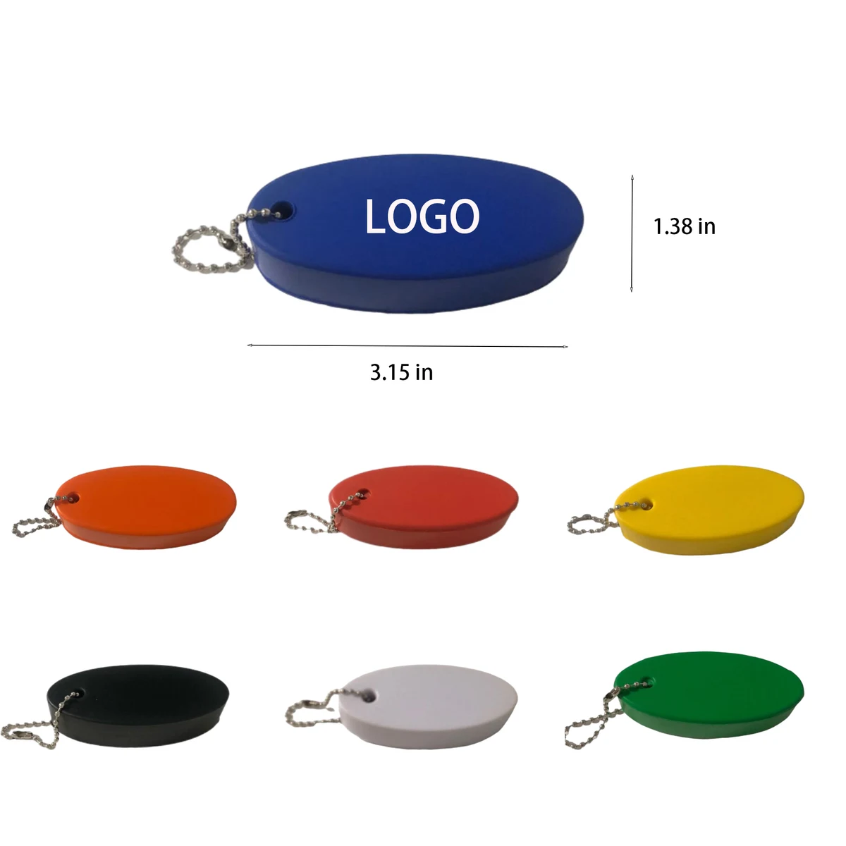 Oval PU Float Key Ring 1
