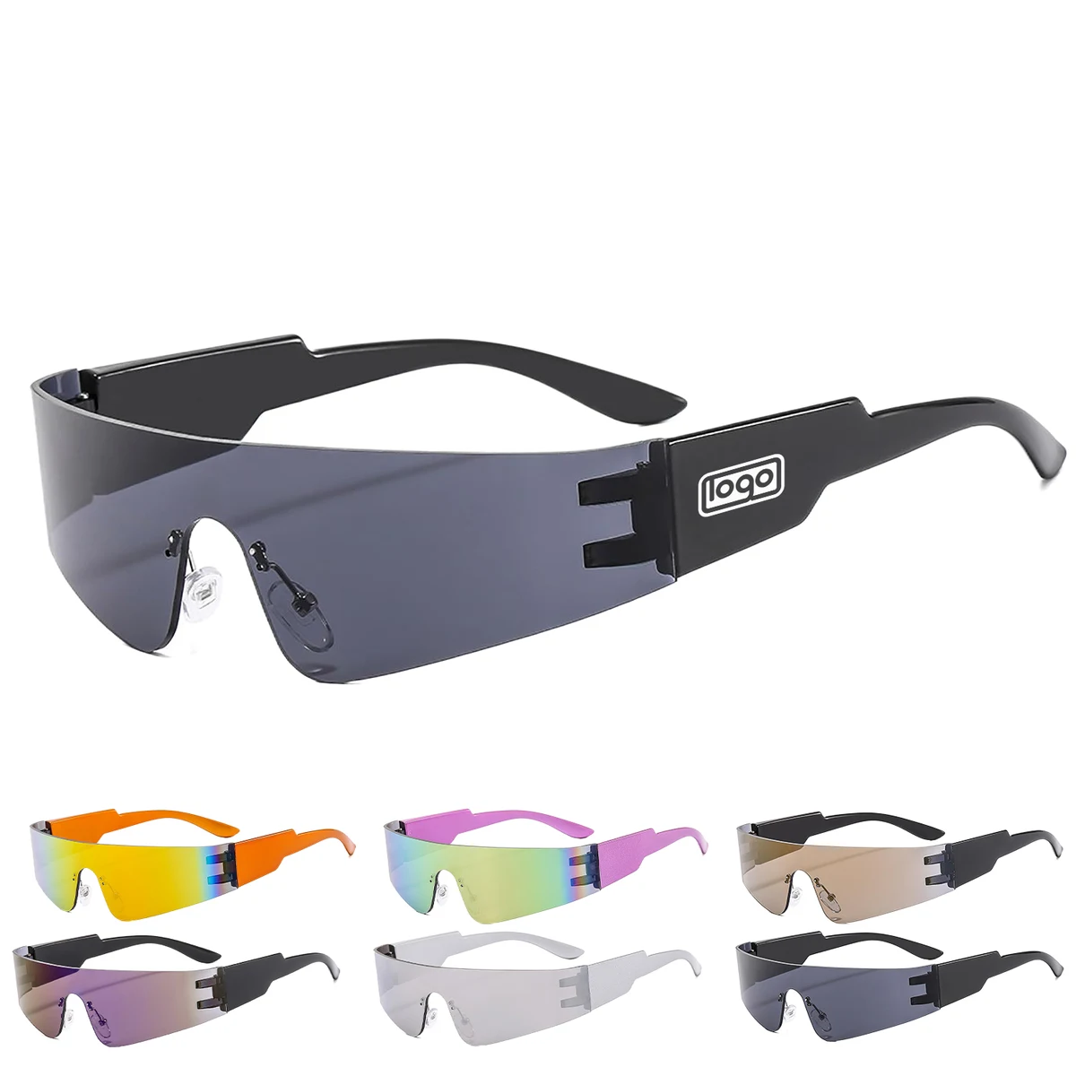 Women Vintage Rimless Sunglasses 1
