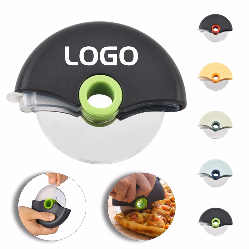 Portable Palm-Held Pizza Cutter for Easy Cleaning & Storage