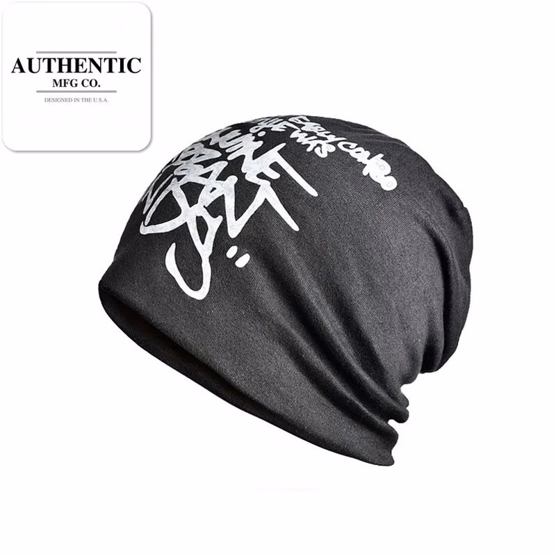Double Layer Knitted Cotton Skullies Beanie Hat