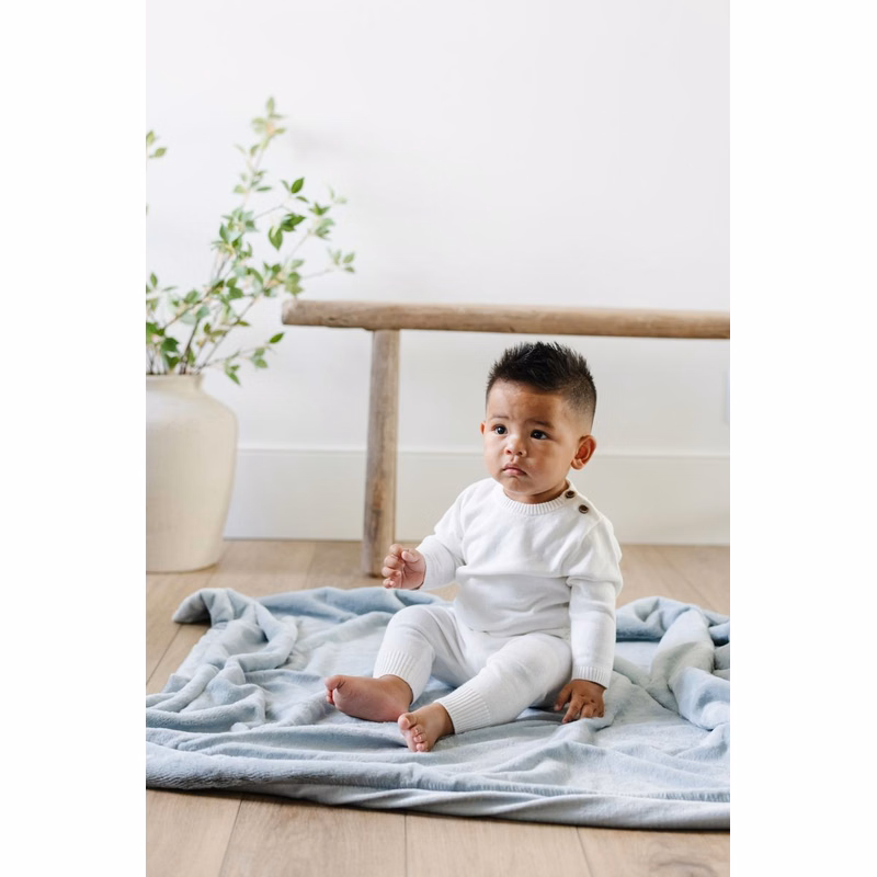 Lush Chambray-Receiving Luxury Blanket (30x40)