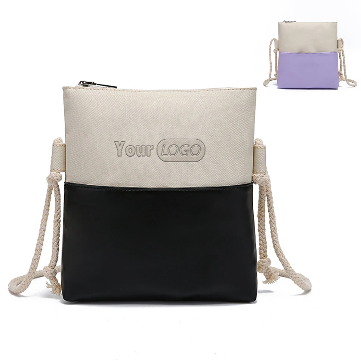 PU Carry a mini cross-body square bag 1