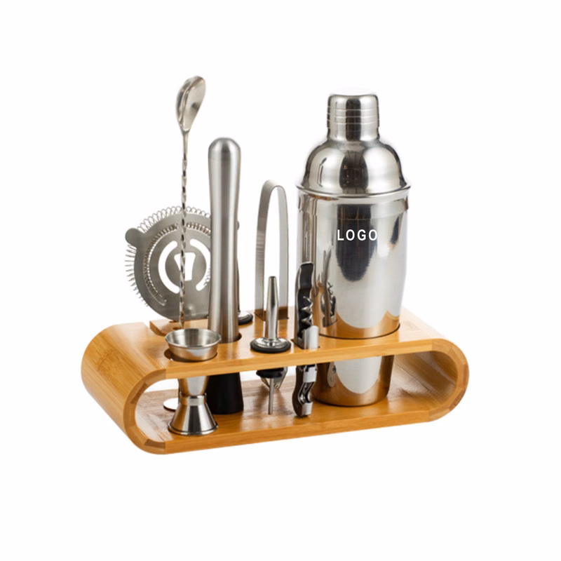 9pcs Bartender Kit with Bamboo Stand (direct import)