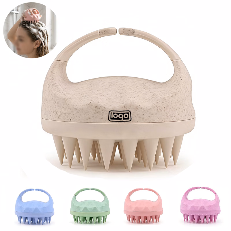 Wheat Straw Silicone Scalp Massager