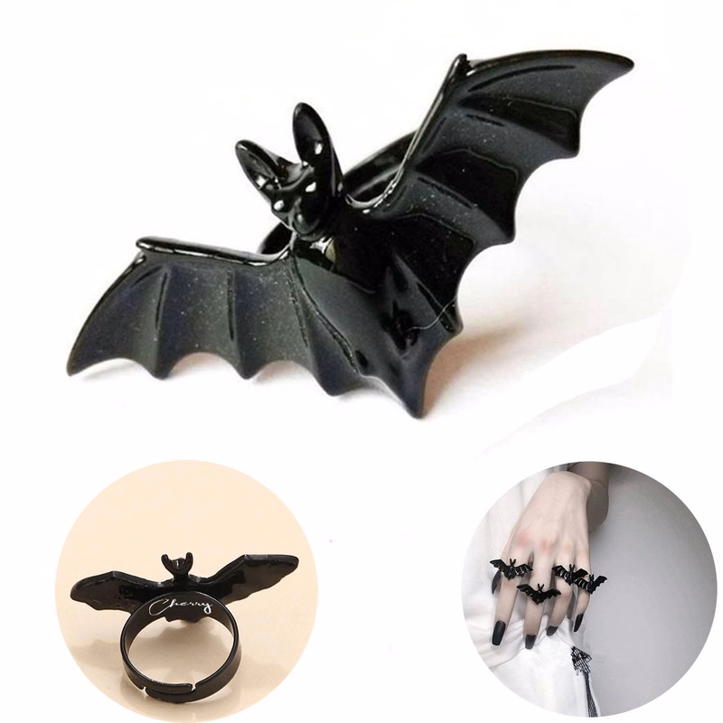 Halloween Personality Gothic Bat Ring