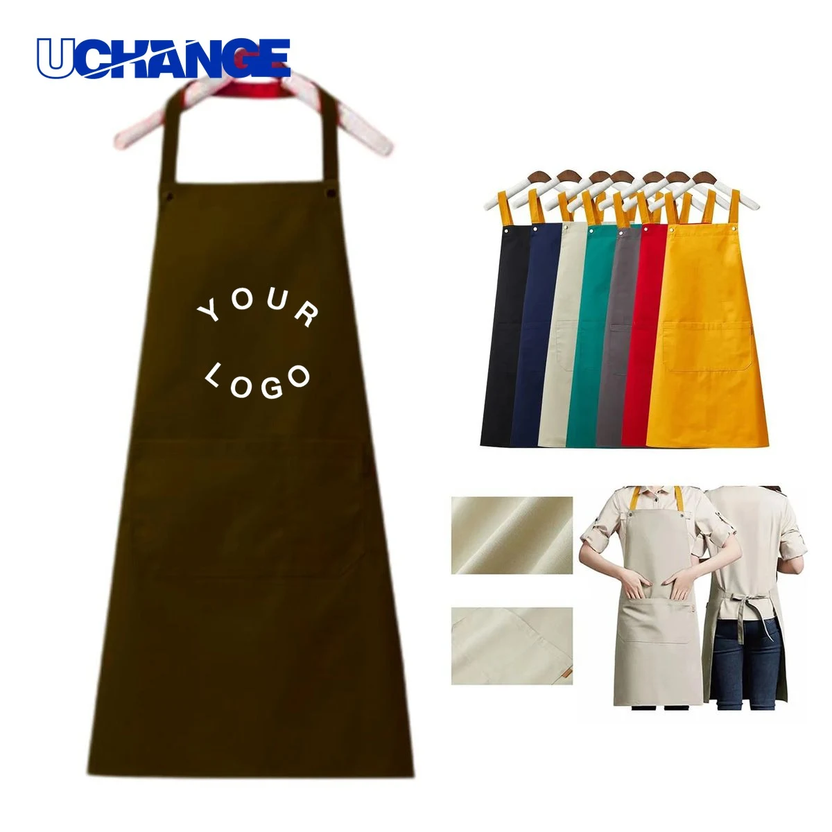 Kitchen Apron with Adjustable Straps for Cooking 1