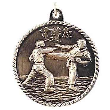 Karate High Relief Medal 1