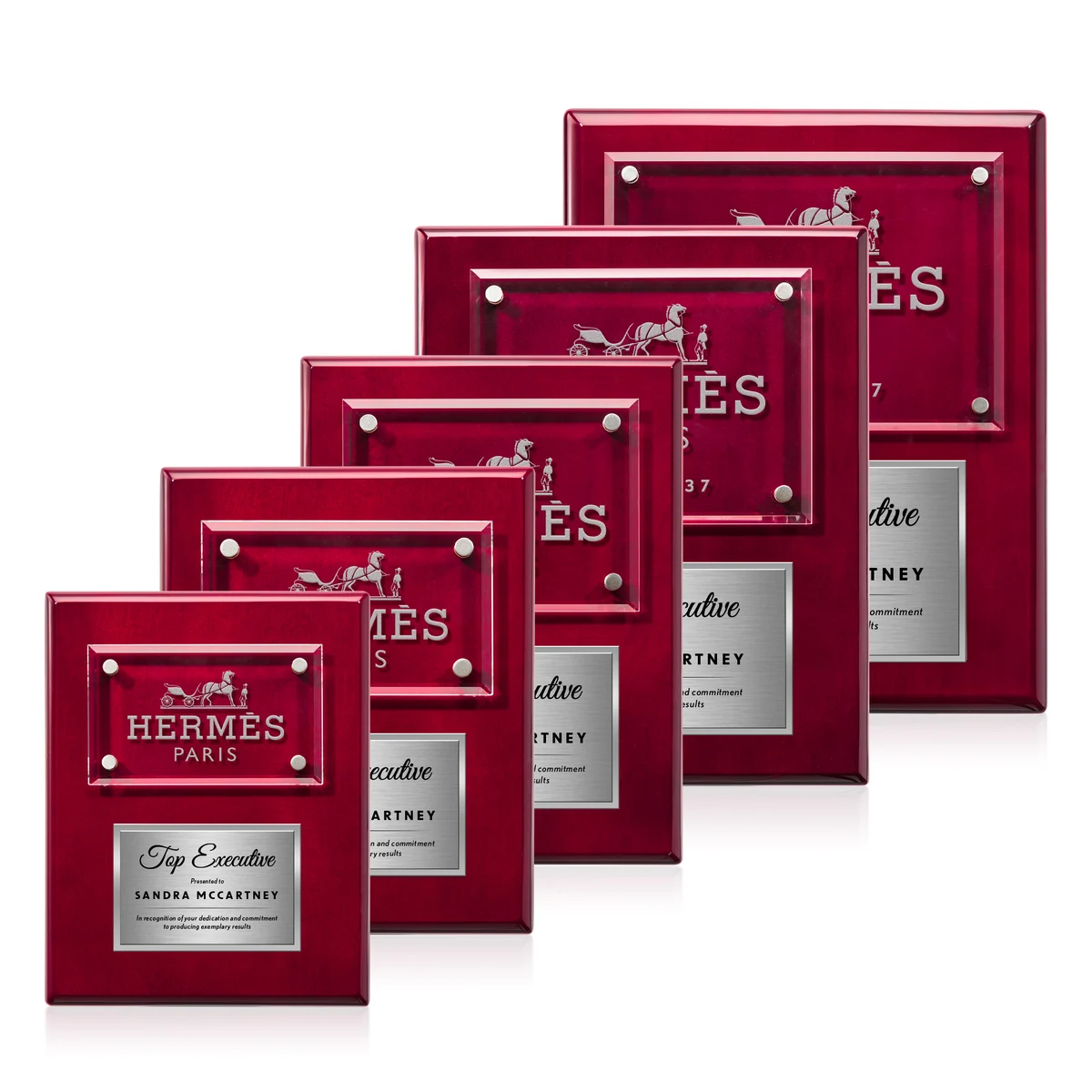 Gossamer Plaque - Rosewood/Silver 1